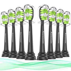 lot 55051 image: Replacement Toothbrush Heads for Philips Sonicare W C2 Electric Toothbrush Heads Compatible with Sonicare 4100 5100 5300 6100 C1 G2 Snap-on Electric Tooth Brush Handle, 8 Count, Black - Retail $15