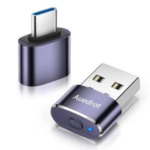 lot 55055 image: Mouse Jiggler Undetectable Metal USB Mouse Mover with Switch Button, Automatic Mini Mouse Shaker with 2 Jiggle Modes, Driver-Free, Plug & Play, Keep ComputerLaptop Awake, with USB-C Adapter, Purple - Retail $10