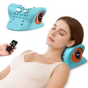 lot 55063 image: Neck Massager 2026 Portable Neck Traction Device, Cervical with Heating & Vibration Relieve Muscle Tension,4-in-1neck Customizable Massage Modes with Wireless Remote Control - Retail $54