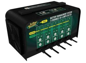 Battery Tender 5 Bank Multibank Charger - 20 AMP (4 AMPs Per Bank) - Selectable 12V / 6V - Smart and Switchable 12V Multi Battery Charger and Maintainer for Automotive and Marine - 021-0133-DL-WH - Retail: $475
