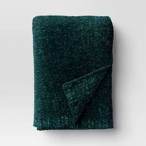 lot 4820 image: Shine Chenille Throw Blanket Teal Green - Threshold - Retail $25