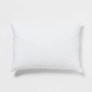 lot 4879 image: King Machine Washable Medium Microgel Down Alternative Bed Pillow - Threshold - Retail $25