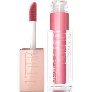lot 4918 image: Maybelline Lifter Gloss, Hydrating Lip Gloss with Hyaluronic Acid, High Shine for Plumper Looking Lips, Petal, Warm Pink Neutral, 0.18 Ounce - Retail $10