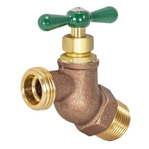 lot 4991 image: Eastman Heavy-Pattern Male No-Kink Hose Bibb Valve, 34 Inch MIP Connection, Brass Plumbing Fitting, 48627 - Retail $12