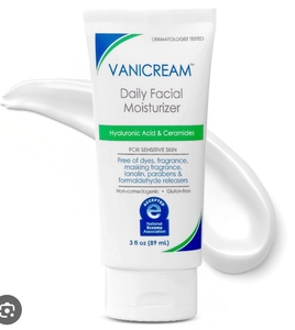 lot 5031 image: Vanicream Daily Facial Moisturizer with Hyaluronic Acid 3 Oz  - Retail $12