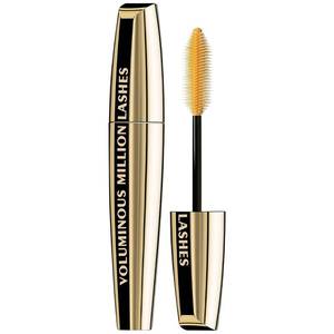 lot 5042 image: L��Oreal Paris Makeup Voluminous Million Lashes Mascara, Volumizing Collagen Infused Eye Makeup, Amplifying Mascara Brush, Washable, Blackest Black, 0.3 Fl Oz., 1 Count - Retail $11