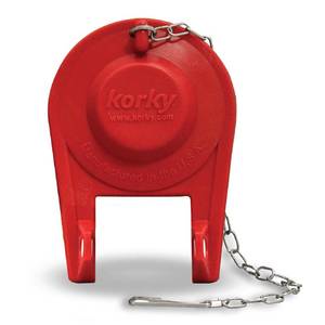 lot 5075 image: Korky Ultra Standard 2-Inch Universal Toilet Flapper - Long Lasting Rubber - Easy to Install - Made in USA, 100BP - Retail $7