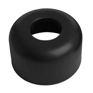 lot 5078 image: Westbrass A409-62 1-12 OD Opening x 3 OD Exterior Diameter High Box Patten Sure Grip Flange, Matte Black - Retail $14