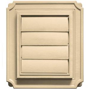 lot 5126 image: Builders Edge 140137079012 Scalloped Exhaust Vent 012, Dark Almond - Retail $34