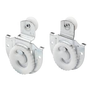 lot 5132 image: Prime-Line N 7536 Sliding Closet Door Roller Kit (1 Kit) - Retail $12