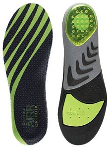 lot 5186 image: Sof Sole Women s Airr Orthotic Support Full-length Insole, Green, Women 5-7.5 US - Retail $39