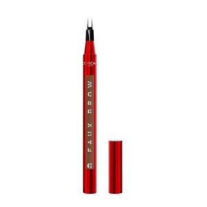 lot 5228 image: LOreal Paris Faux Brow, Hair-Like, Filling Eyebrow Pen with Double-Brush Tip, Fast & Precise Eyebrow Makeup, Dark Blonde, 0.04 Fl Oz - Retail $10