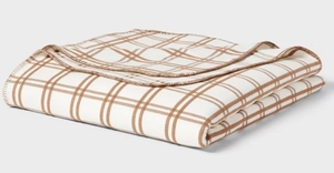 lot 5239 image: Brushed Cotton Plaid Blanket - FullQueen Size - Retail $60