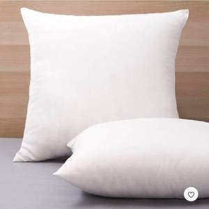 lot 5242 image: Allied Home MediumFirm Euro Machine Washable Down Alternative 2pc Bed Pillow White - Retail $28