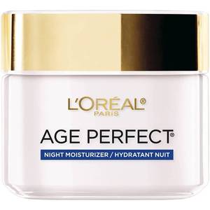 lot 5245 image: LOreal Paris Age Perfect Collagen Expert Anti-Aging, Anti-Wrinkle Night Moisturizer 2.5 oz - Retail $16