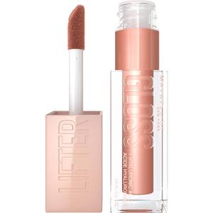lot 5273 image: Maybelline Lifter Gloss, Hydrating Lip Gloss with Hyaluronic Acid, High Shine for Plumper Looking Lips, Stone, Rosey Neutral, 0.18 Ounce - Retail $7