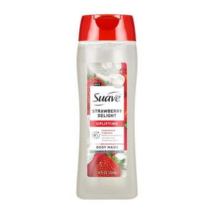 lot 5283 image: Suave Strawberry Delight Uplifting Body Wash  with Glycerin &amp Vitamin E  18 oz