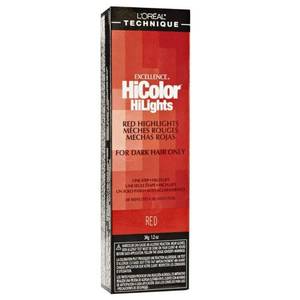 lot 5297 image: LOREAL TECHNIQUE HiColor Blonde HiLights Permanent Hair Color For Dark Hair - Intense Blonde Highlights, No Pre-Lightening Required, No-Drip Cr�me and Color Resists Fading, Red - Retail $14