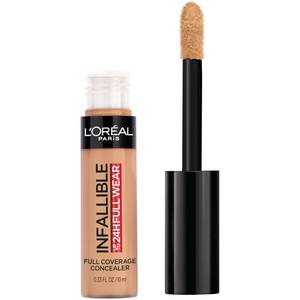 lot 5315 image: LOreal Paris Makeup Infallible Full Wear Waterproof Matte Concealer, Full Coverage, Caramel, 0.33 fl. oz. - Retail $13