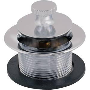 lot 5321 image: EZ-FLO Lift-n-Turn Bath Drain Assembly Kit, 1-12 in. x 11.5 Coarse Thread, 2-78 in. OD Flange, 516 in. Tapped Zinc Body, Chrome Plated, 35233&nbsp