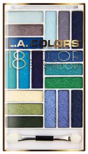 lot 5338 image: L.A. COLORS 18 Color Eyeshadow Palette, Shady Lady CES751&nbsp