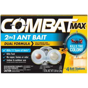 lot 5351 image: Combat Max 2 in 1 Ant Bait Station, 4 Count&nbsp