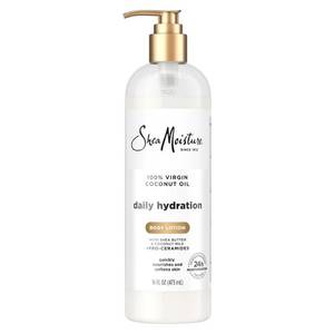 lot 5354 image: SheaMoisture Daily Hydration Nourishing Body Lotion 100% Virgin Coconut Oil All Skin  16 Fl oz - Retail $23