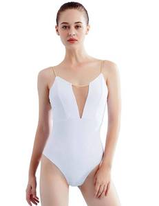 lot 5362 image: Daydance Cami White Womens Leotards for Ballet, Dance, Gymnastics, Aerobics, Jazz - Retail $20