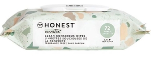 lot 5376 image: Honest Company Fragrance-Free Baby Wipes - 72 Count&nbsp