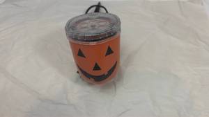 lot 32 image: Halloween Pumpkin Face Electric Candle