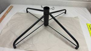 lot 56 image: Black Metal Christmas Tree Stand