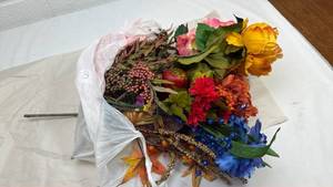 lot 59 image: Mixed Floral Bouquet Hair Piece