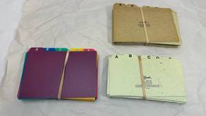 lot 75 image: Mead Filing Dividers Set A-E