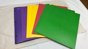 lot 89 image: Mead Two-Pocket School Folders Multi-Color Pack