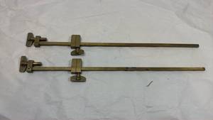 lot 106 image: Brass Window Sash Locks - Set of 2