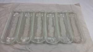 lot 120 image: Set of 6 Clear Glass Corn on the Cob Holders