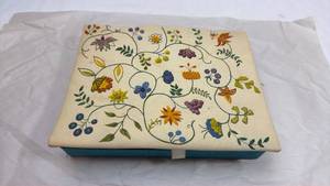 lot 128 image: Floral Pattern Decorative Storage Box