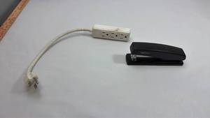 lot 159 image: AmazonBasics Stapler with 6-Outlet Power Strip