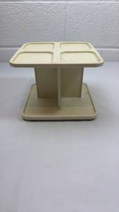 lot 165 image: Tupperware Divided Shelf Organizer Stand