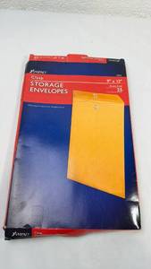 lot 197 image: Ampad Clasp Storage Envelopes 9x12