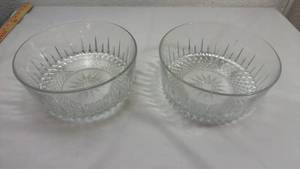 lot 201 image: Cut Crystal Serving Bowl Set