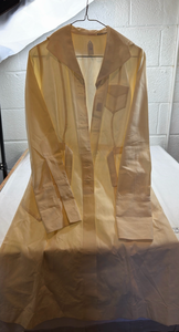 lot 256 image: Cream Cotton Long Lab Coat