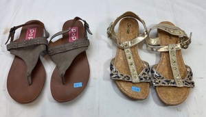 lot 258 image: Womens Summer Sandal Bundle - Pop and Justice Brands