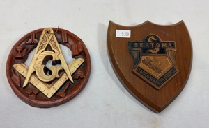 lot 271 image: Sertoma International Masonic Wall Plaque