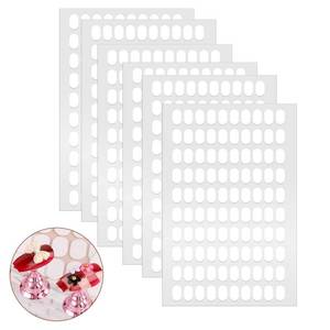 lot 372 image: 600 Pcs False Tip Double Sided Adhesive Tapes for Nail Art Holder Pre-cut Display Strips - Retail $6