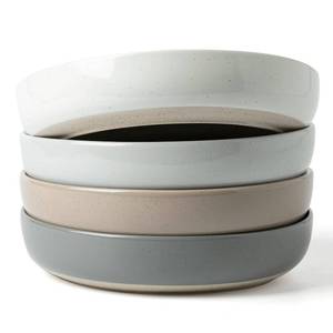 lot 377 image: famiware Milkyway 33 oz Bowl Set, Pasta Bowls Set of 4, Salad Bowls Perfect for Your Friend for Housewarming, Thanksgiving, Christmas, Multicolor - Retail $43