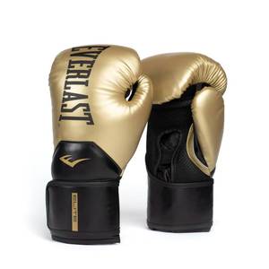 lot 404 image: Everlast Elite 2 Boxing Gloves  Pro Training & Heavy Bag Gloves  Men & Women  Ventilated Palm  Multi-Layer Protection  GoldBlack, 14 oz - Retail $55