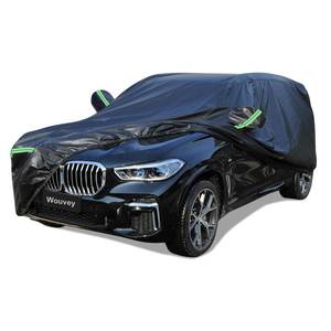 lot 467 image: Wouvey Car Cover Waterproof All-Weather - Universal Fit 208-215 Inches SUV Door Zipper Waterproof Sun Protection Outdoor Car Cover with Reflective Strips Oxford Material Cover