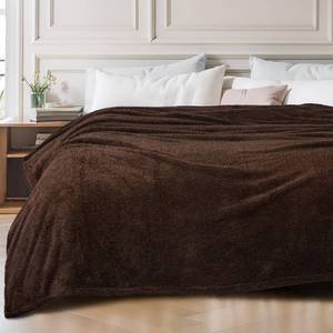lot 478 image: Exclusivo Mezcla Fleece King Size Bed Blanket, Ultra Soft, Lightweight and Fuzzy Coffee Blanket for Women, Home Decor, 90x104 Inches - Retail $537