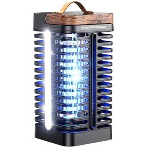 lot 486 image: Minimoon Bug Zapper Outdoor with Dual LED Lights, 15W Mosquito Zapper 4200V Electric Fly Trap, Western Theme, IPX4 Waterproof, 5.9 Ft Cord, Fly Zapper for Backyard, Patio, Indoor - Retail $34